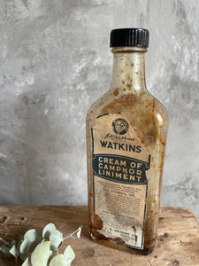 Cream of Camphor Liniment Pharmacy Bottle - Circa 1900 USA