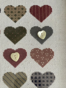 Handmade Needlework Heart Stitchery.