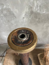Load image into Gallery viewer, Antique Brass &amp; Steel Silk Spool - UK
