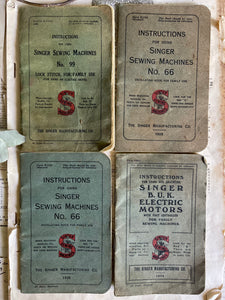 Antique Singer Instruction Booklets - Circa 1926 Onwards.