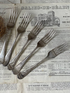 Vintage Dinner Forks Set of 5 - EP Cortez Ashberry England.