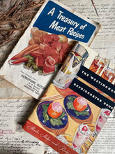 Load image into Gallery viewer, Vintage Cook Books - Meat Recipes &amp; Westinghouse Refrigerator - Set of 2
